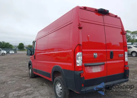 2019 Ram Promaster 2500 High Roof 136 Wb из США, поврежденный, VIN 3C6TRVCG9KE559878